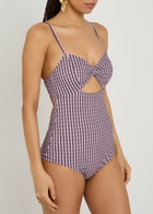 Nounou Zoe Gingham Swimsuit Purple