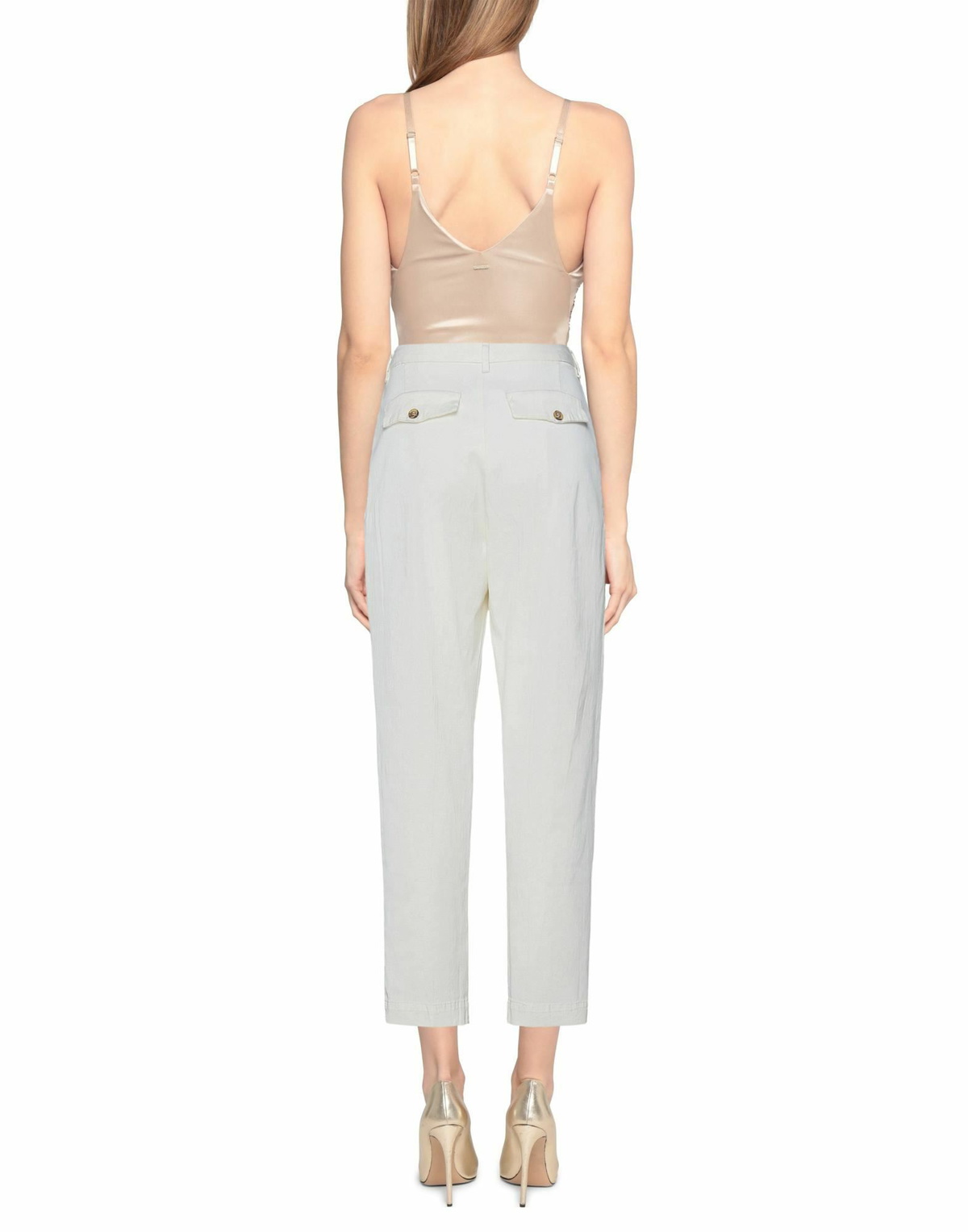 Manila Grace Womens Pants Ivory