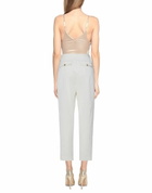 Manila Grace Womens Pants Ivory