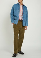 Drake's Tapered-leg Corduroy Trousers Khaki