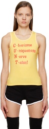 HOLLYWOOD GIFTS SSENSE Exclusive Yellow 'C.U.N.T.' Tank Top