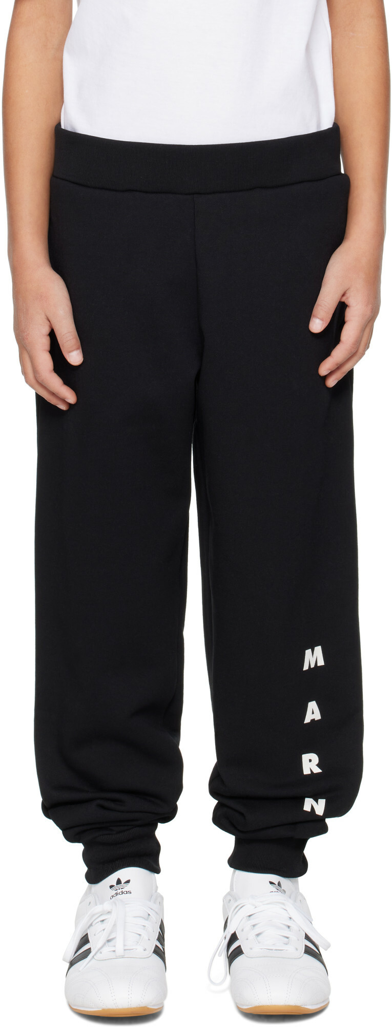 Marni Kids Black Cotton Sweatpants