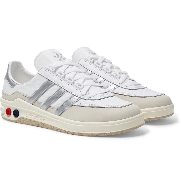 Photo: adidas Consortium - GLXY SPZL Leather Sneakers - White