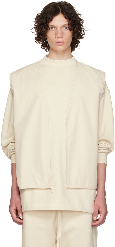 Photo: Essentials Off-White Cotton Vest