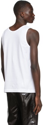 Dries Van Noten White Jersey Tank Top