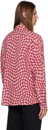 Jacquemus Red & White Le Chouchou 'La Chemise Simon' Shirt