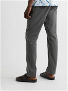 Faherty - Essential Tapered Twill Drawstring Trousers - Gray