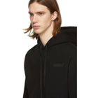 Unravel Black Terry Skull Hoodie