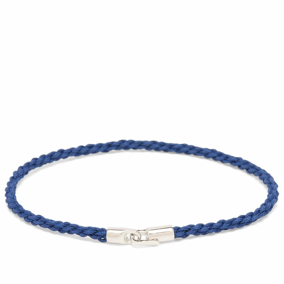 Miansai Men's Cruz Rope Bracelet in Blue/Silver