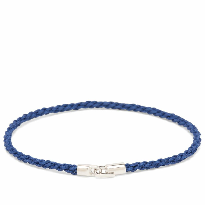 Photo: Miansai Men's Cruz Rope Bracelet in Blue/Silver
