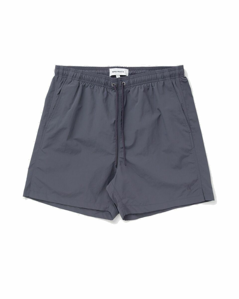 Photo: Norse Projects Hauge Recycled Nylon Swimmers Purple - Mens - Swimwear