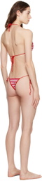 Akoia Red & Pink Twiggy Bikini
