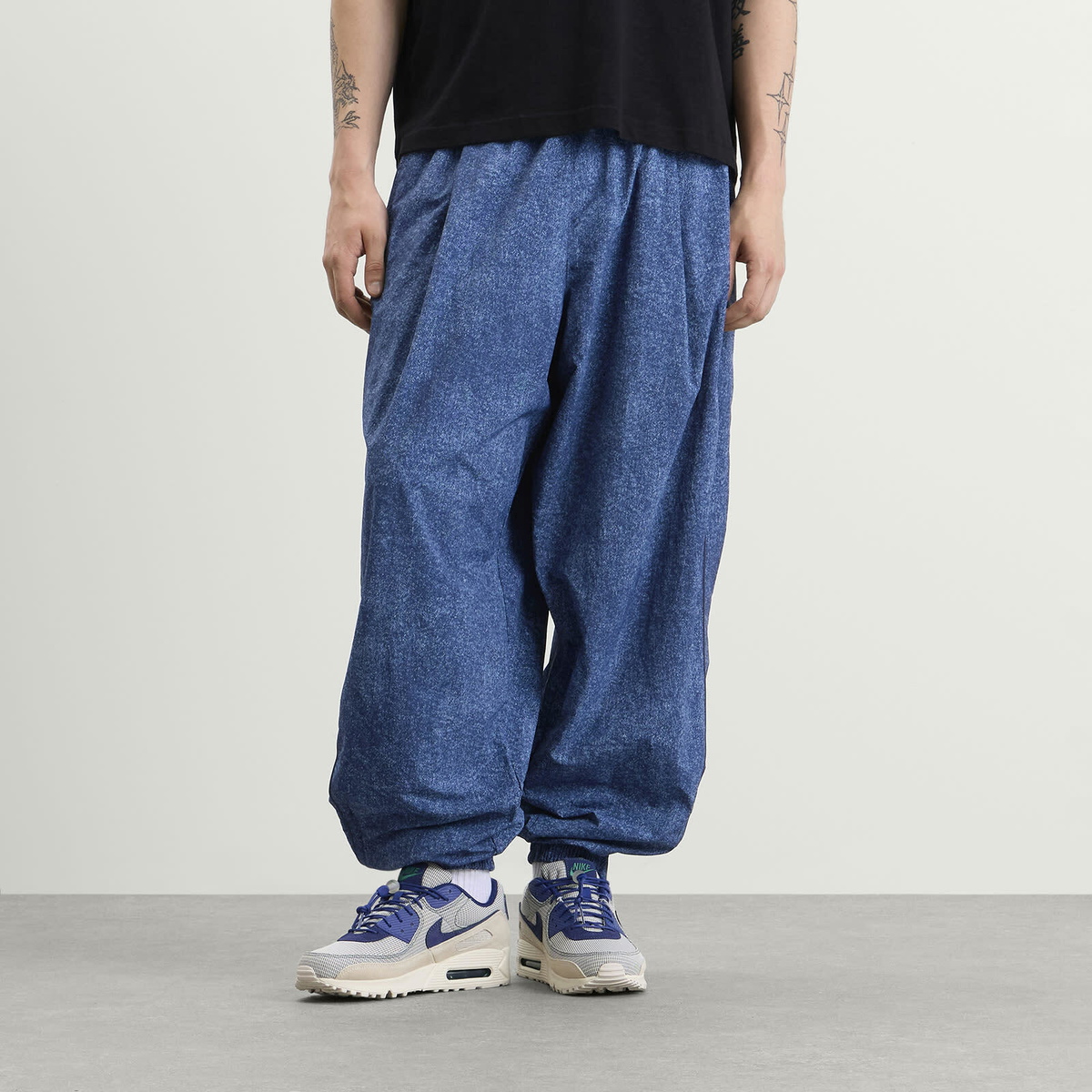 Nike Men's Club Rules AOP Track Pant in Work Blue/Volt/Obsidian