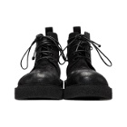 Marsell Black Suede Crepe Sole Boots