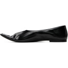 KHAITE Black Marlene Ballerina Flats