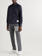 Thom Browne - Button-Down Collar Ripstop Shirt - Blue