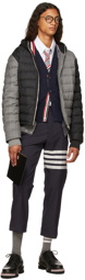 Thom Browne Navy Classic 4-Bar Cardigan