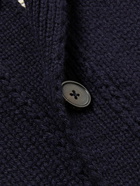 Alexander McQueen - Intarsia Wool and Cashmere-Blend Cardigan - Blue