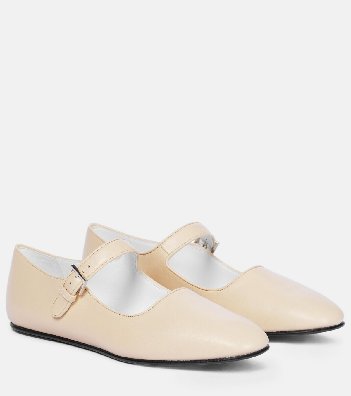 The Row Ava leather ballet flats The Row