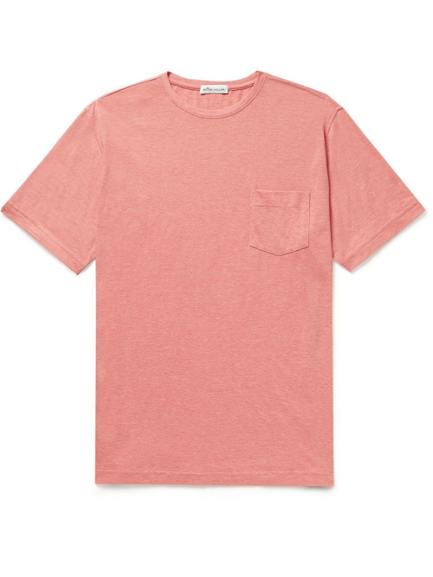 Photo: Peter Millar - Seaside Summer Cotton and Modal-Blend Jersey T-Shirt - Orange