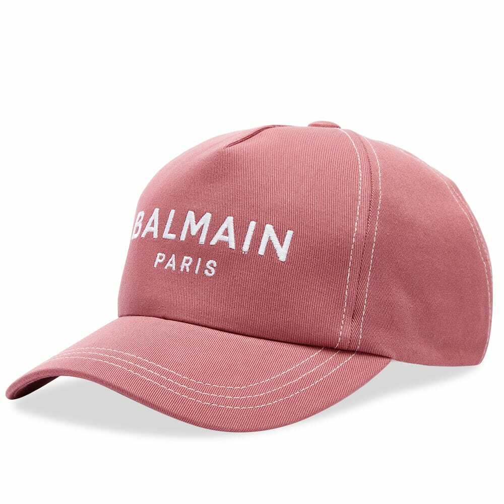 Balmain Women's Logo Cap in Pink/White Balmain
