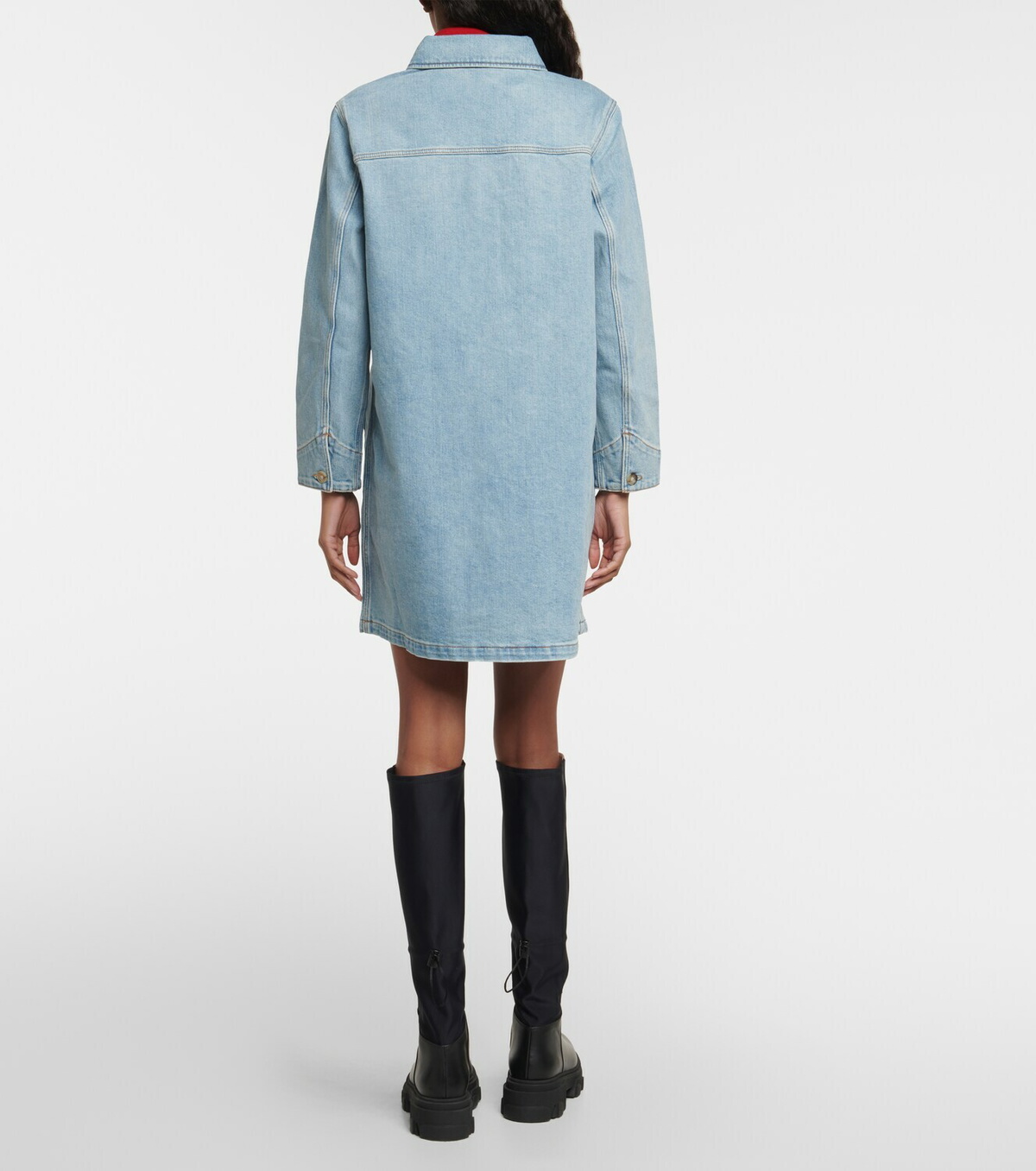 apc denim shirt dress A.P.C.Aurelia Dress Indigo Denim Robe