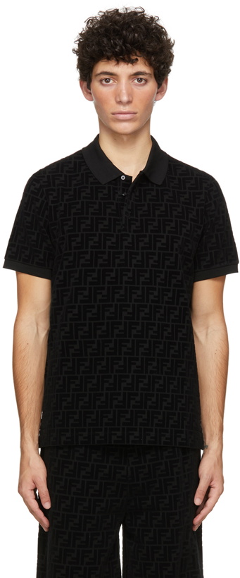 Photo: Fendi Black 'Forever Fendi' Polo