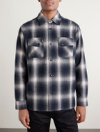 3sixteen - Checked Cotton-Flannel Shirt - Black