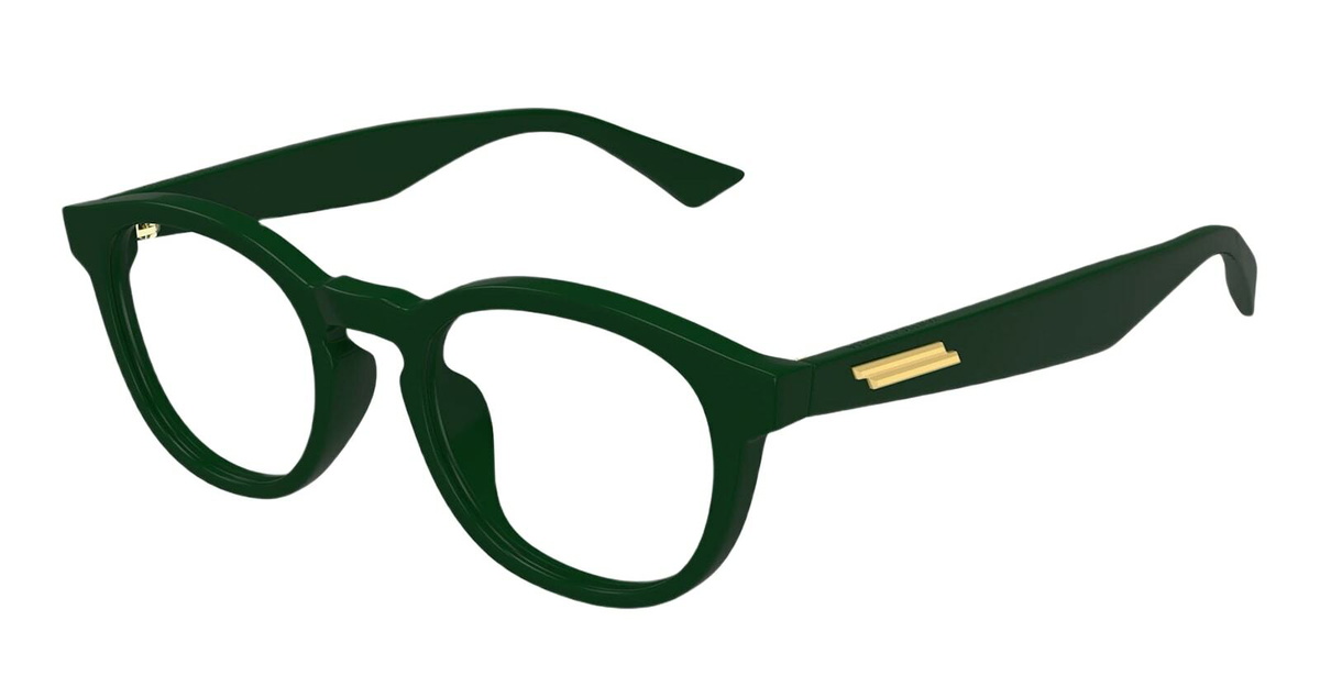 Bottega Veneta Eyewear Bv1339ok-003 - Green Rx / Asian Fit Glasses