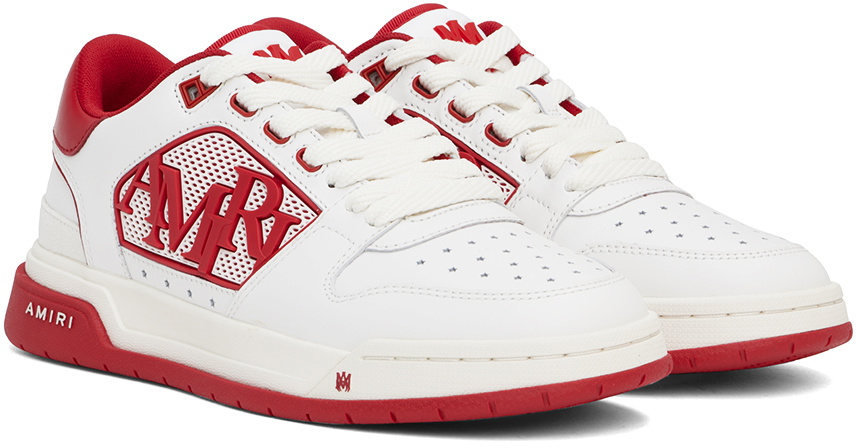 スニーカー AMIRI Sneakers White Red AMIRI White & Red Classic Low Sneakers Amiri