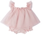 Miss Blumarine Baby Pink Layered Bodysuit