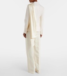 Nina Ricci Scarf-detail virgin wool gabardine blazer