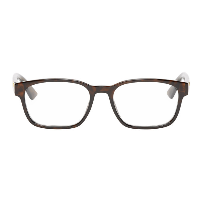 Photo: Gucci Tortoiseshell Rectangular Glasses