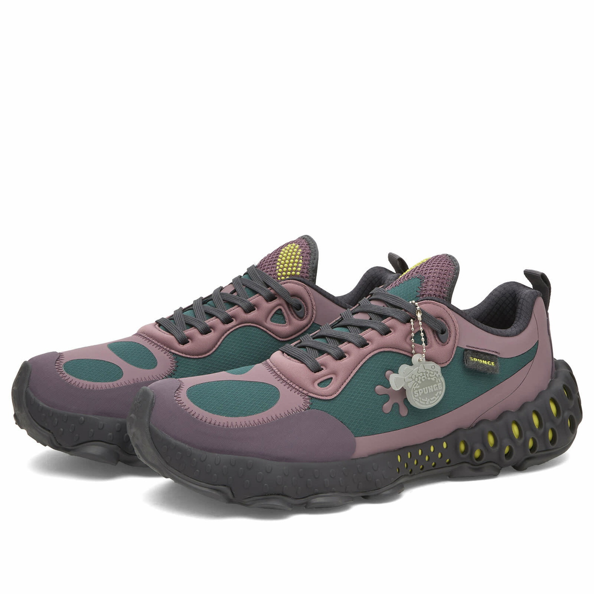Spunge Men's Osmosis Sneaker in Purple/Green/Yellow
