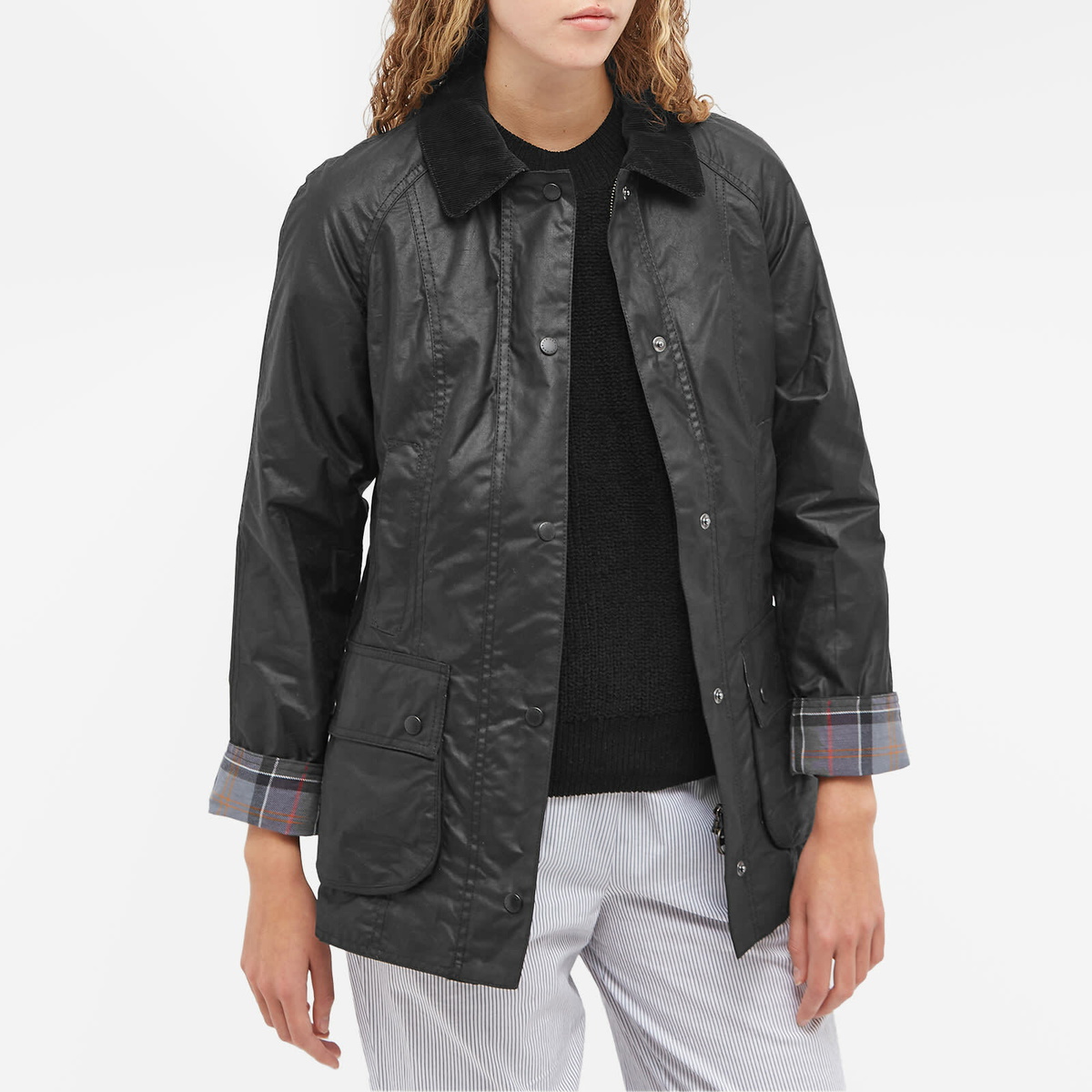 Barbour Women's Beadnell Wax Jacket in Black Barbour