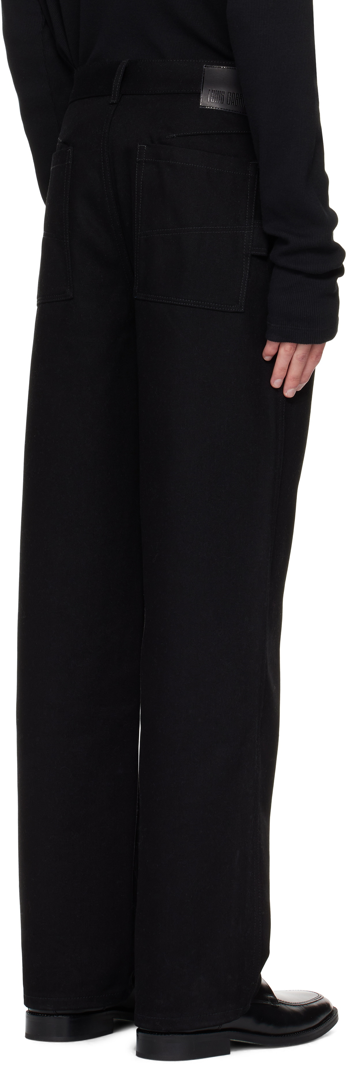 LGN Louis Gabriel Nouchi Black 5-Pocket Straight-Leg Jeans