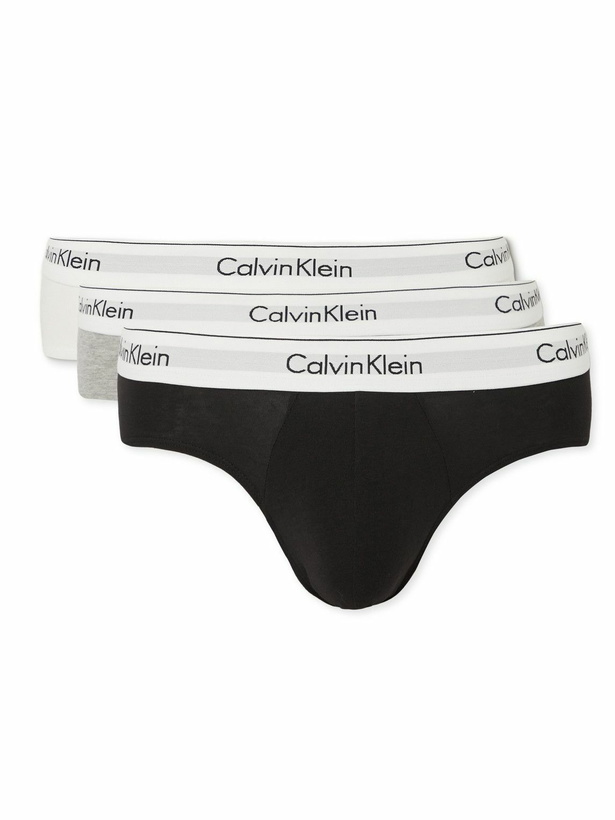 Photo: Calvin Klein Underwear - Three-Pack Stretch-Cotton Briefs - Multi