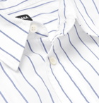 Balenciaga - Oversized Striped Cotton-Poplin Shirt - Men - White