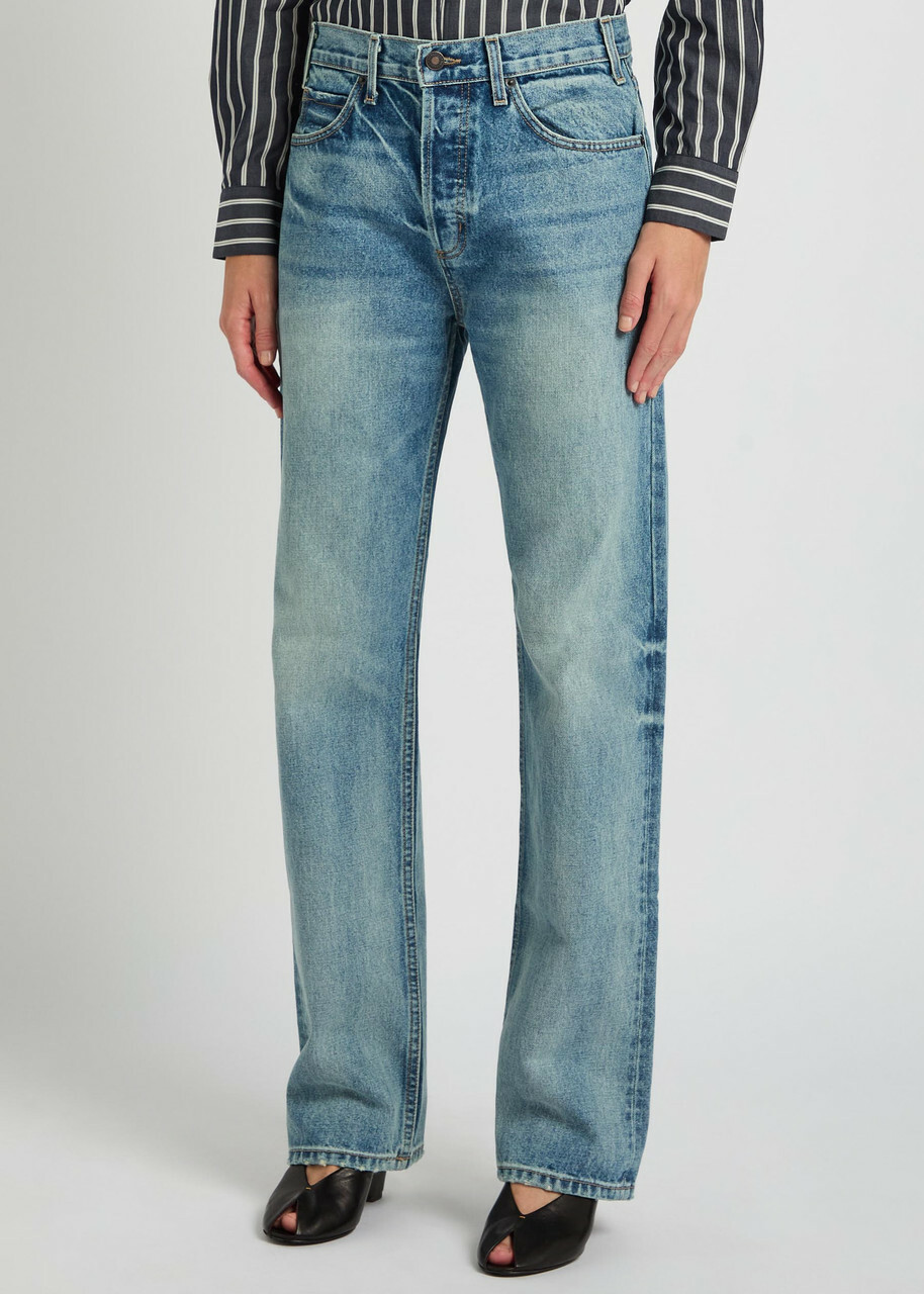 Nili Lotan Briana Straight-leg Jeans Light Blue