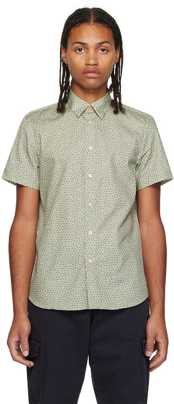 Photo: PS by Paul Smith Green Floral Shirt
