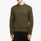 Merely Made Men's Melange Mohair Knit in Army Khaki