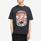 Rhude Men's Les Deux Alpes T-Shirt in Vintage Black
