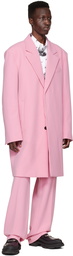 We11done Pink Polyester Coat