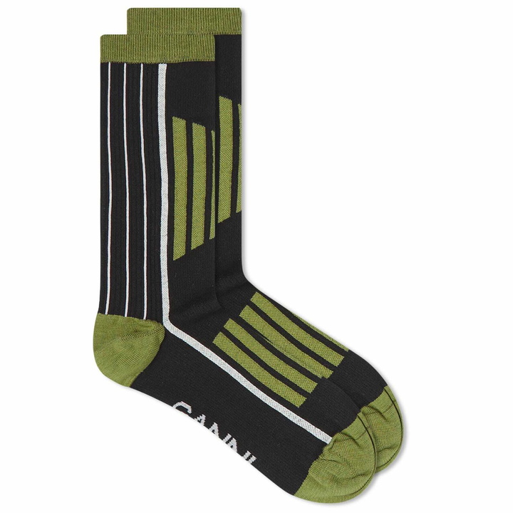 Photo: GANNI Women's Sporty Socks in Moss Tone