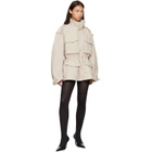 Balenciaga Beige Hourglass Parka