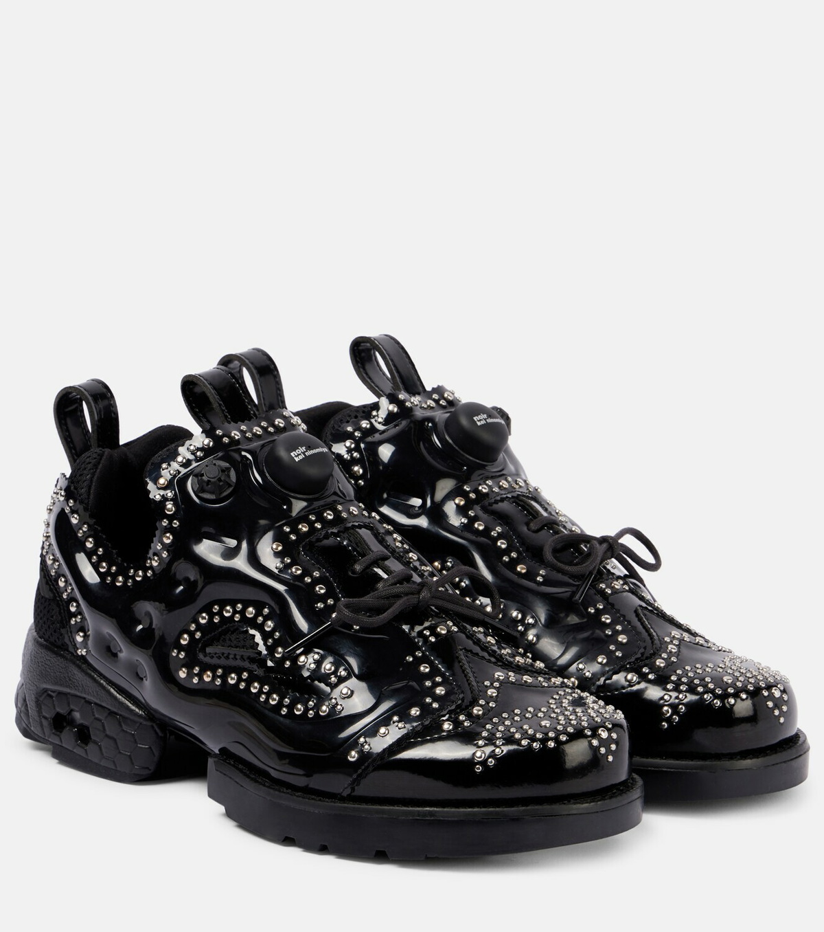 Noir Kei Ninomiya Studded brogue sneakers