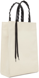 Palm Angels Off-White Canvas Logo Tote