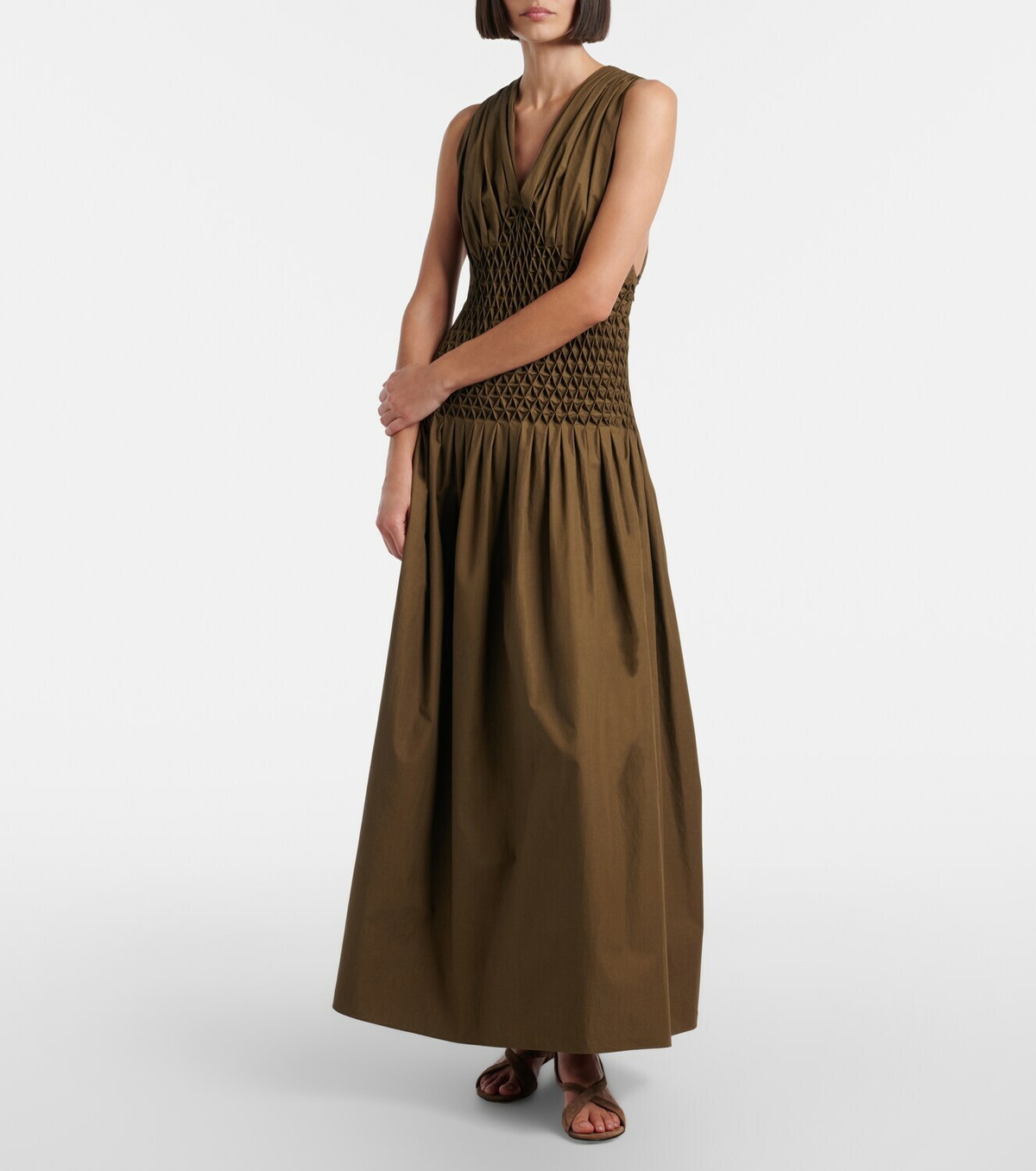 Khaite Liria suede sandals