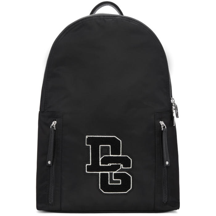 Photo: Dolce and Gabbana Black DG Patch Backpack 