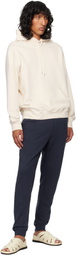 Sunspel Beige Loopback Hoodie